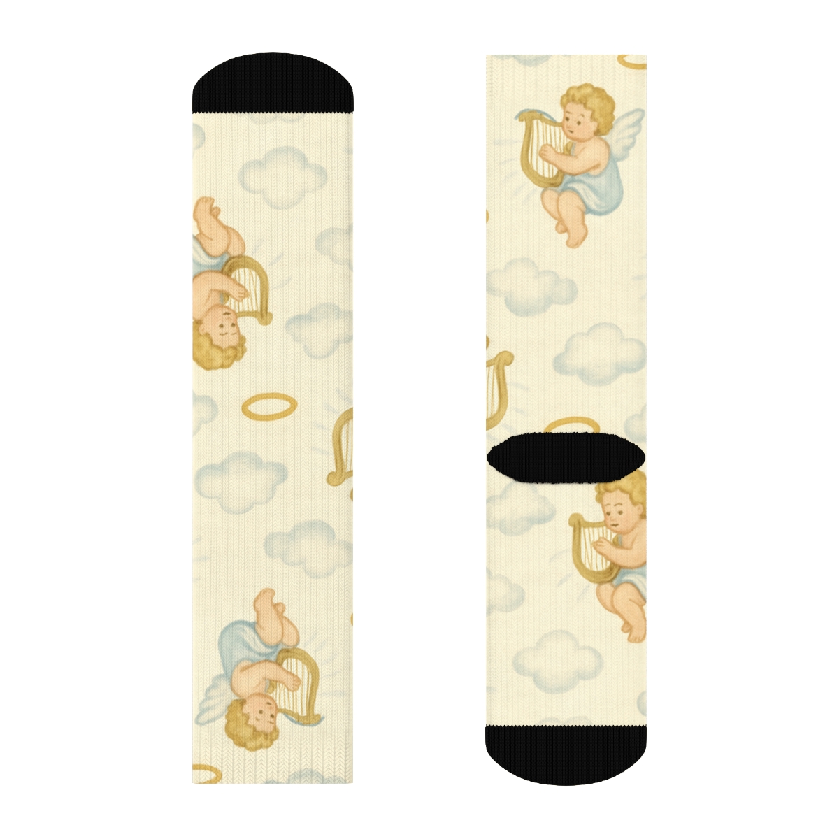 Serene Harp Chorus Angel Edition premium sports crew socks