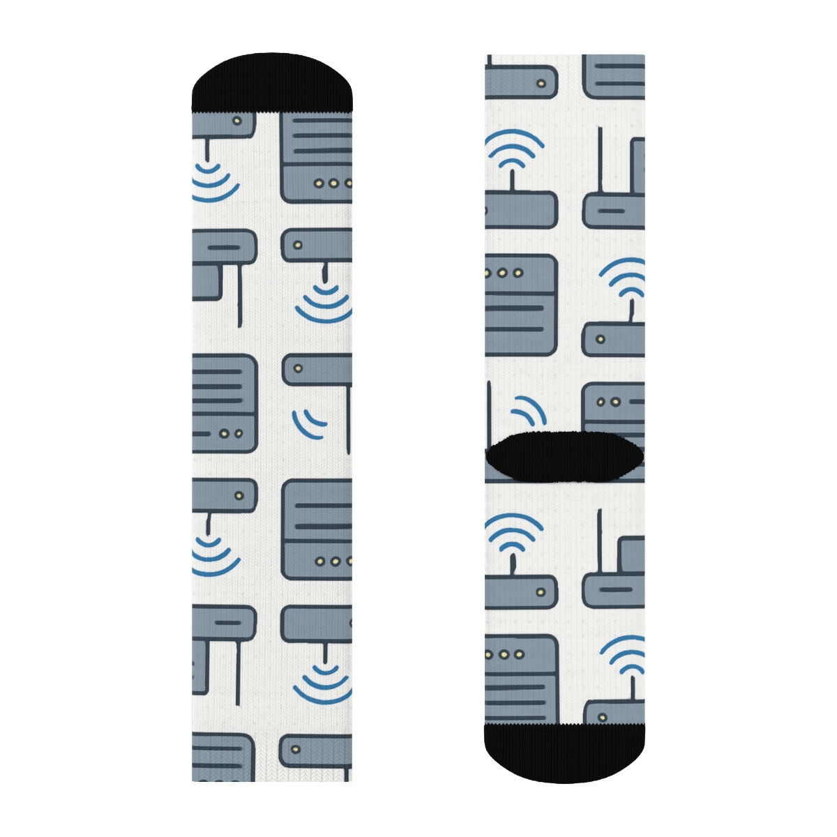 Server Rack Lattice With Network Administrator Accents soft everyday crew socks
