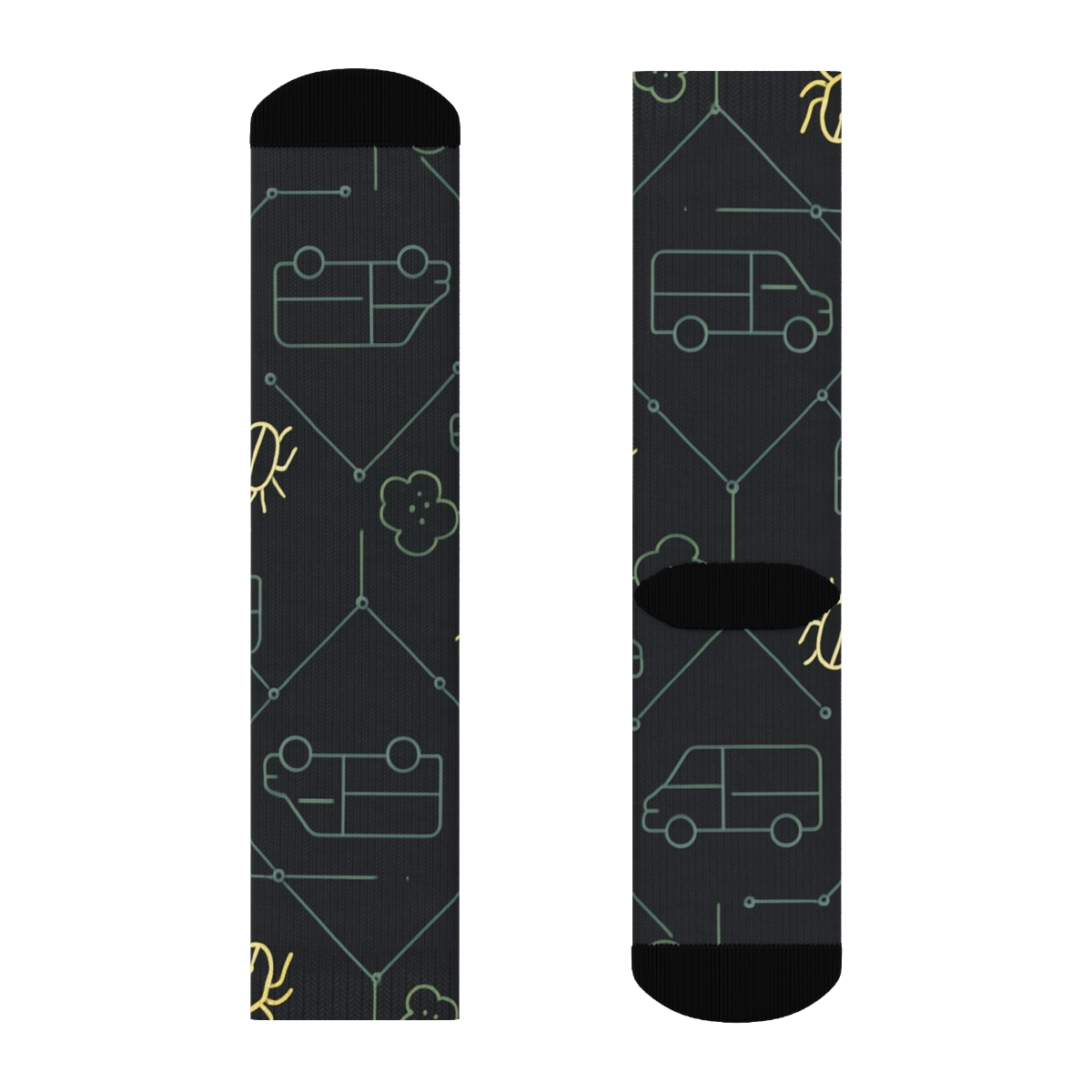 Service Constellation Pattern Pest Control Technician custom crew socks