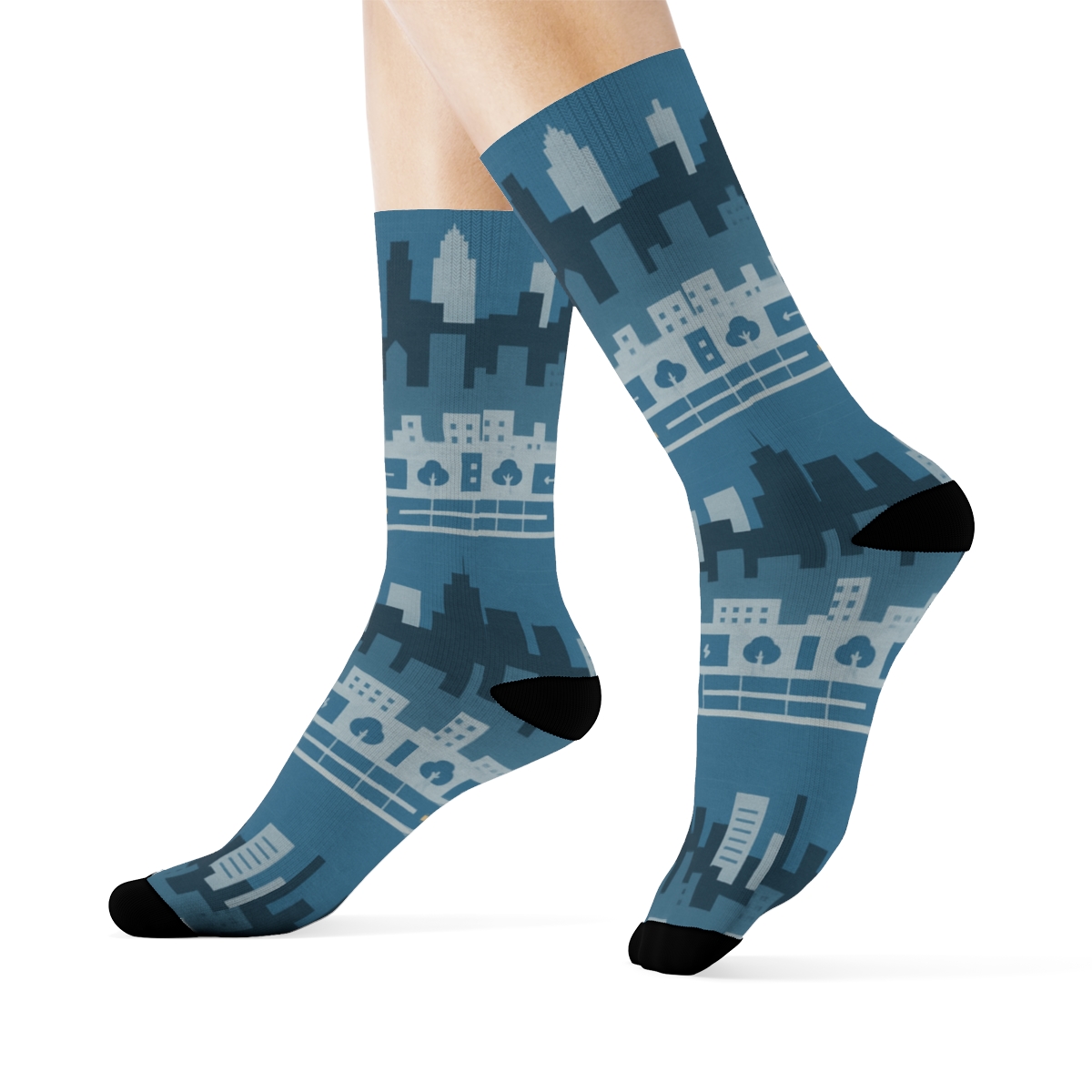 Skyline Rhythm For Urban Planner custom crew socks