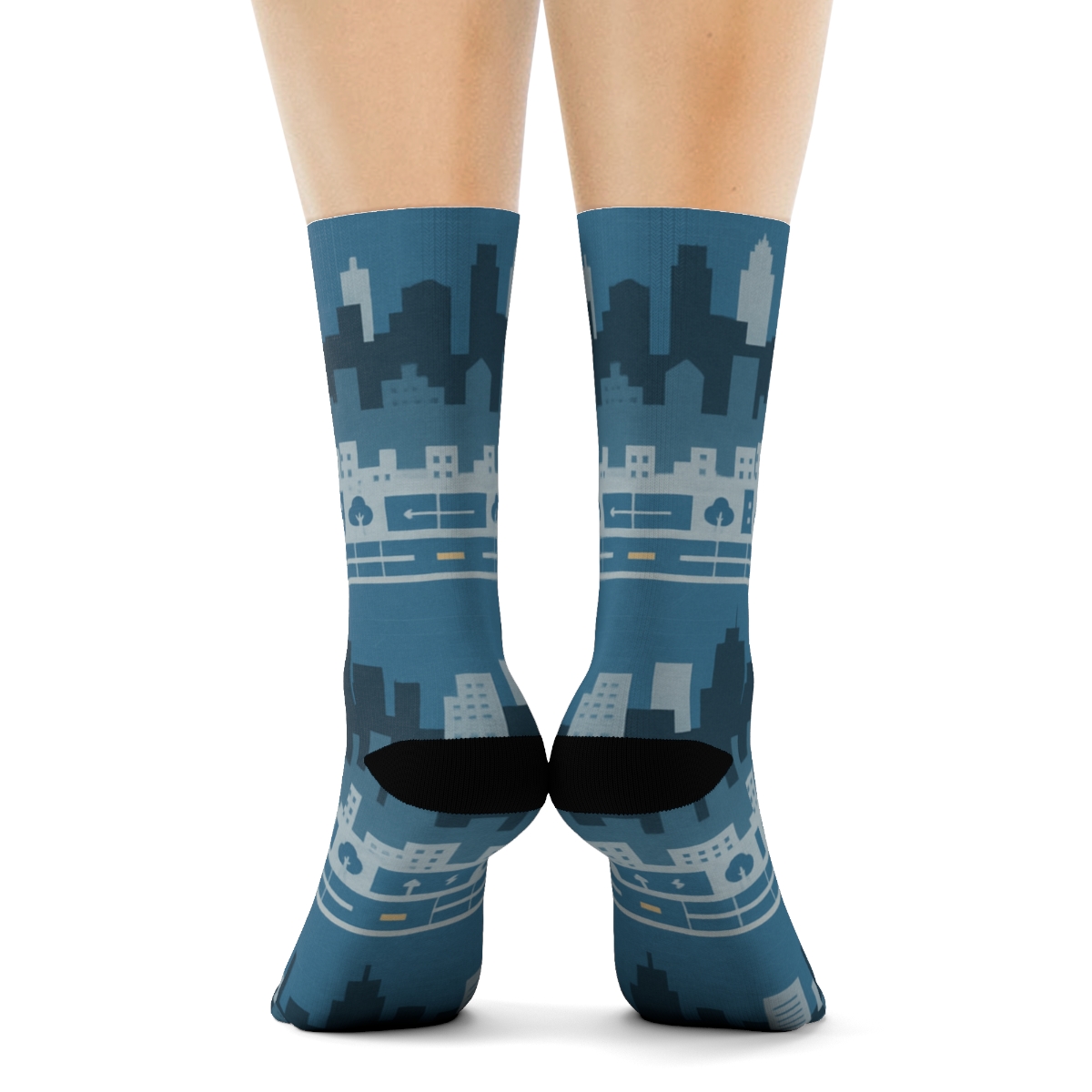 Skyline Rhythm For Urban Planner custom crew socks