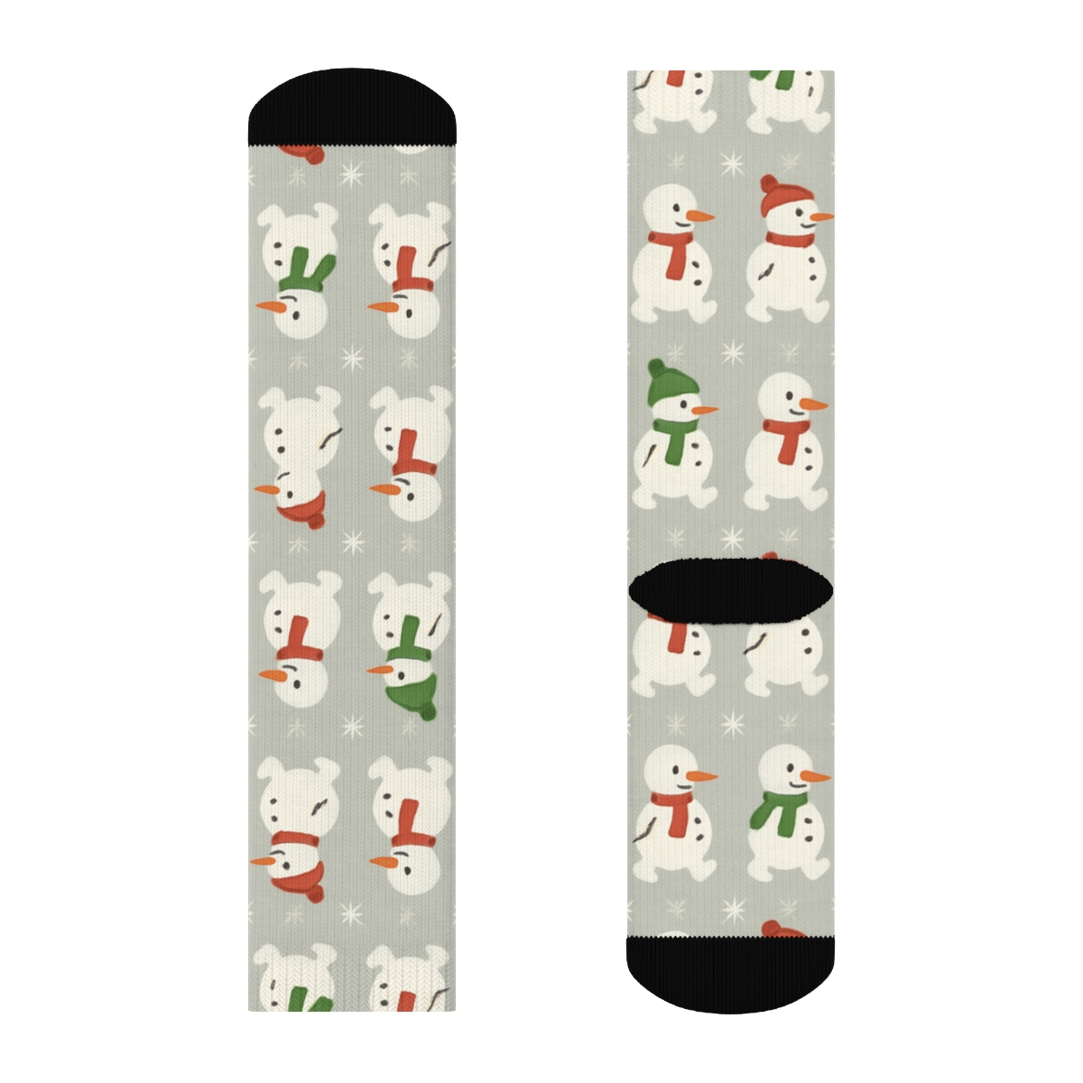 Snowman Parade Band Pattern Christmas Edition Crew Socks