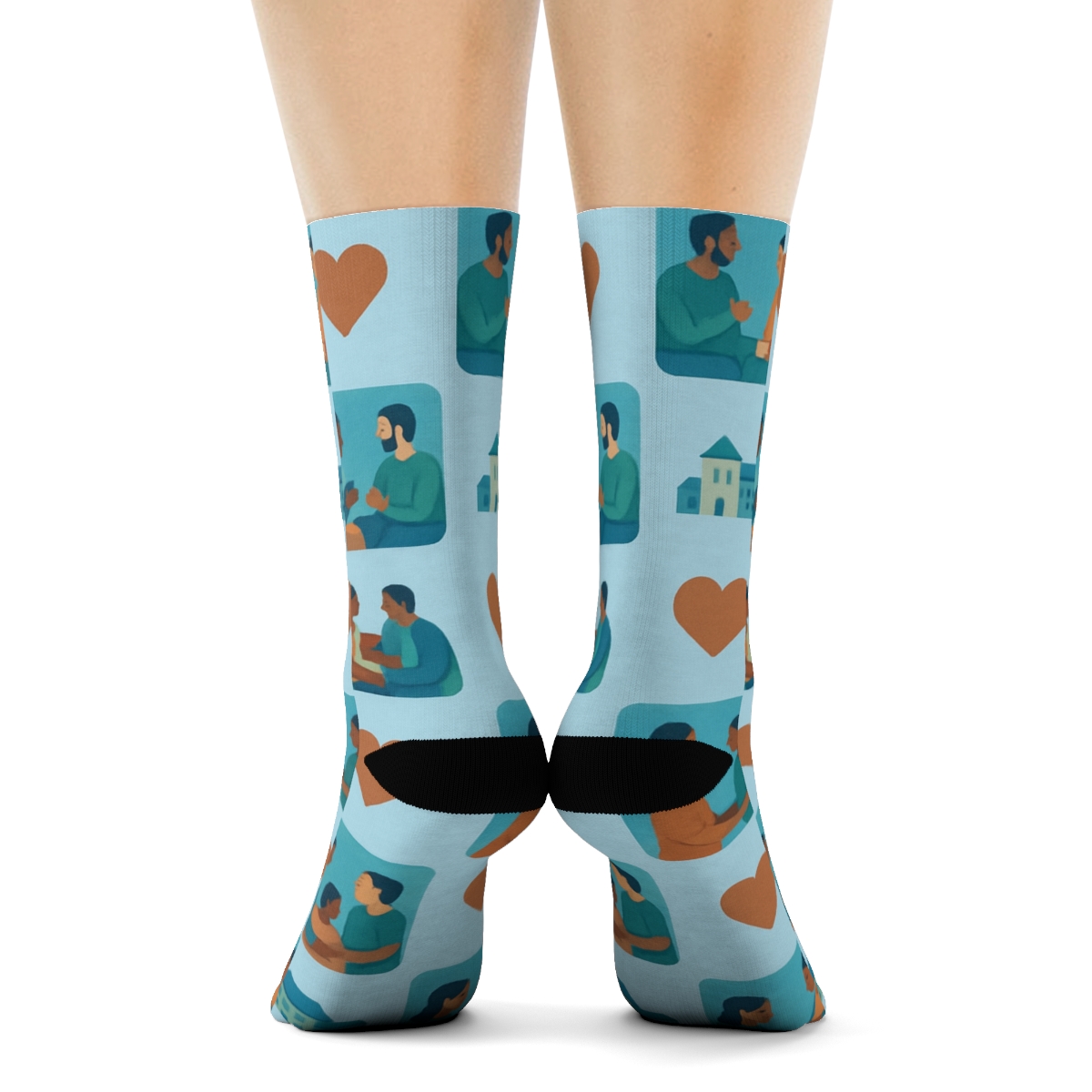 Social Worker Compassion Quilt Pattern stylish athletic crew socks