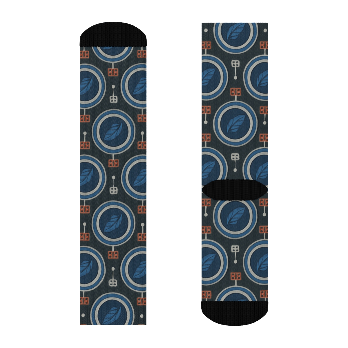 Stadium Light Lattice With Blue Jays Medallions personalized crew socks