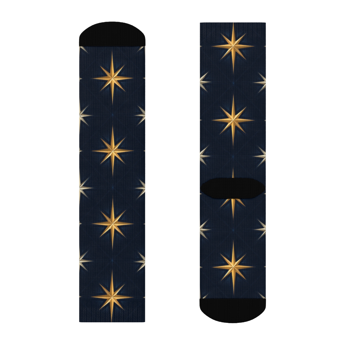 Star Of Bethlehem Nocturne Lattice comfortable cotton crew socks