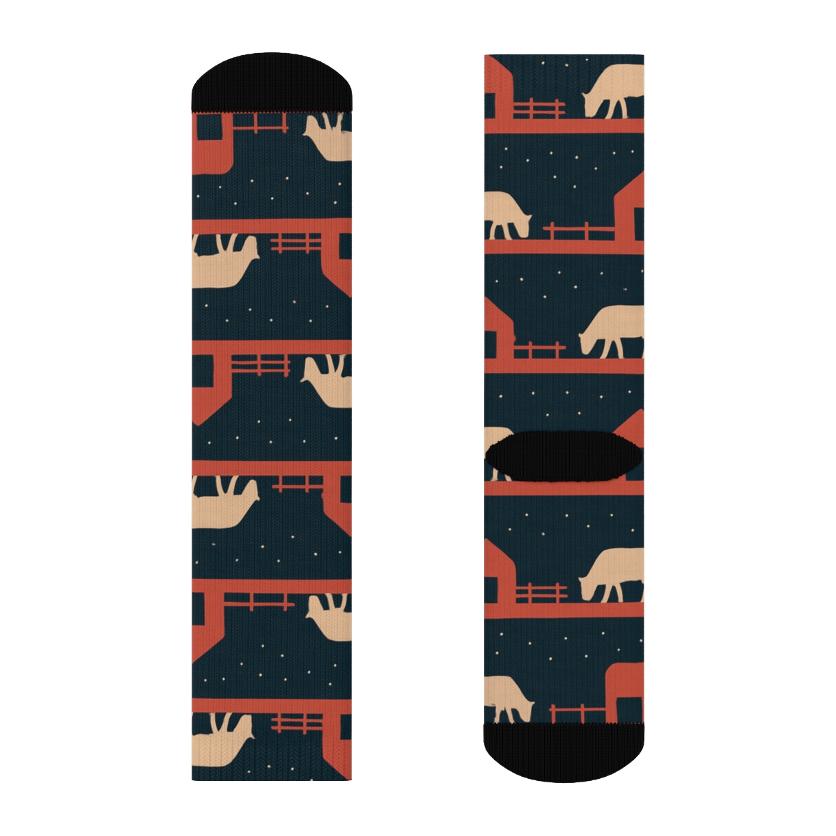 Starlit Pasture Stripe For The Modern Rancher premium sports crew socks