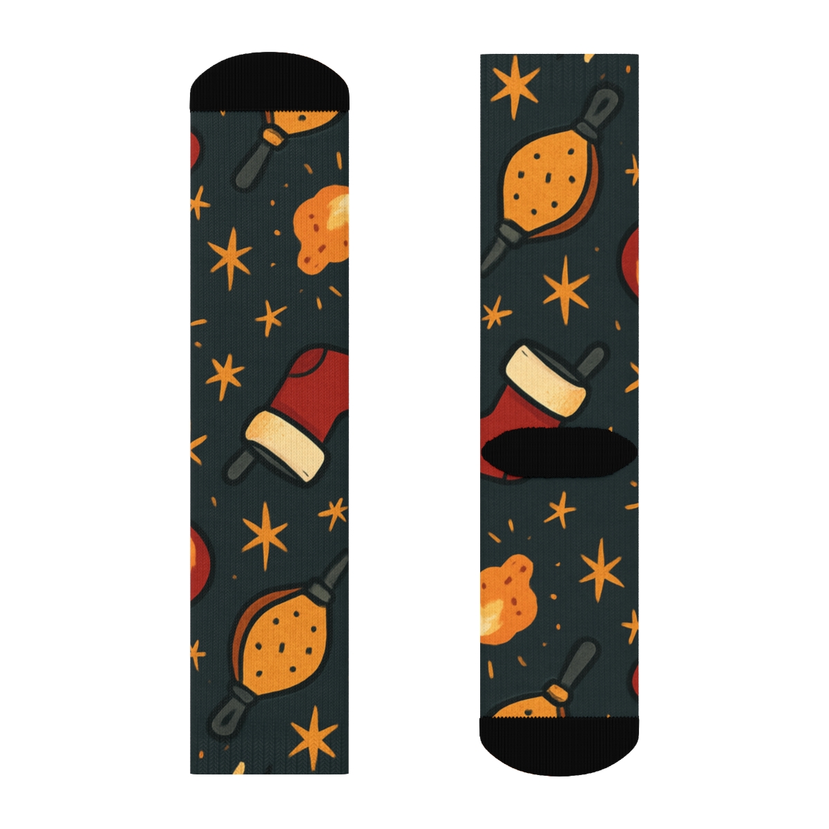 Stocking And Spark Scatter Fireplace Edition personalized crew socks