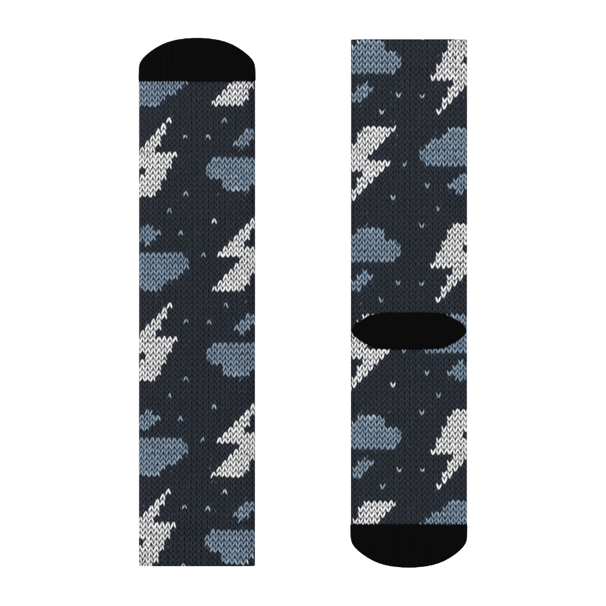 Storm Front Bolt Tapestry custom crew socks