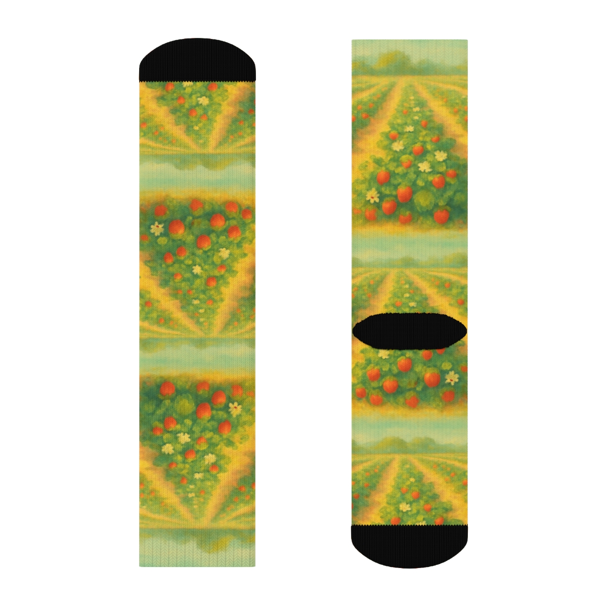Strawberry Field Wrap Crew Socks