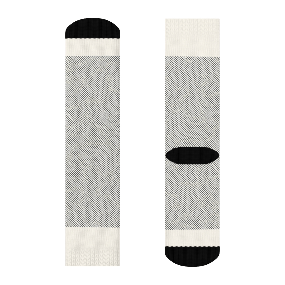 Subtle Moire Bands personalized crew socks