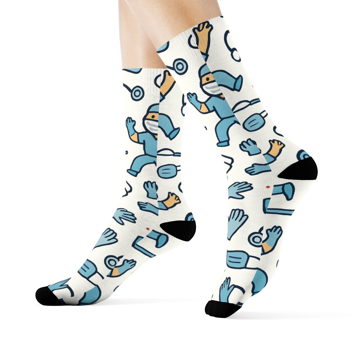 Surgical Instrument Parade For Surgeon premium sports crew socks