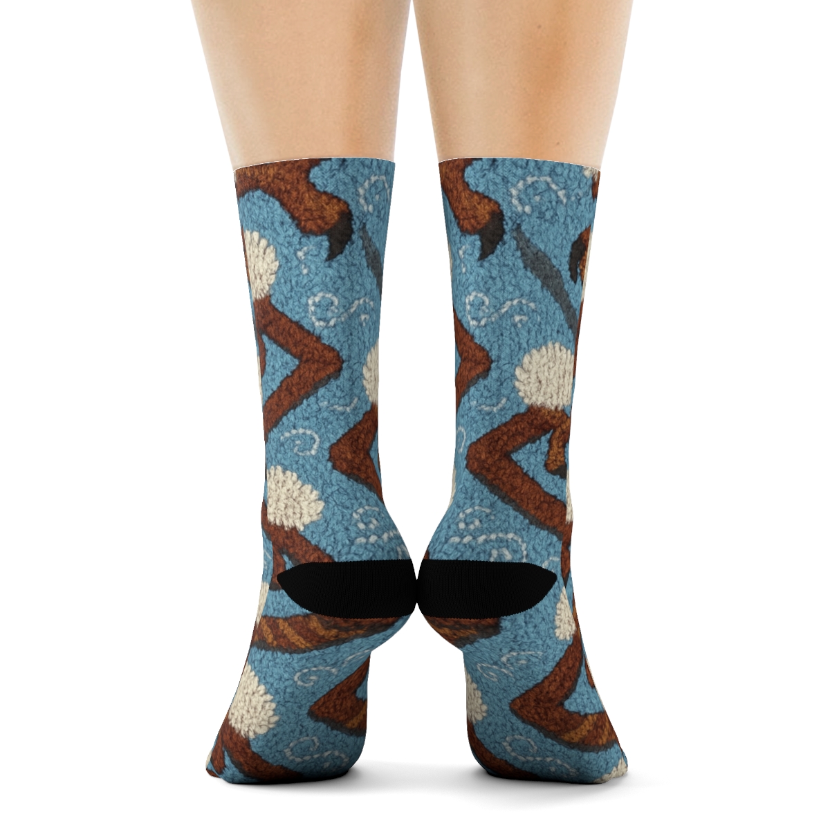Talon Knit Illusion Eagle Pattern personalized crew socks