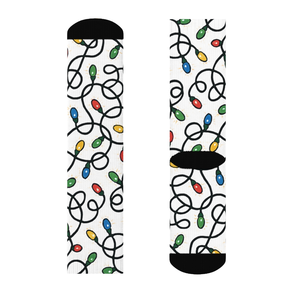 Tangled Multicolor Light Tangle Scatter unique graphic crew socks