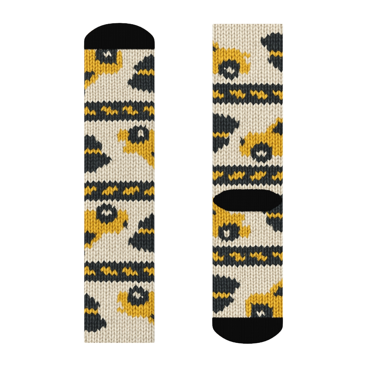 Taxi Driver Knit Illusion Boulevard Bands soft everyday crew socks