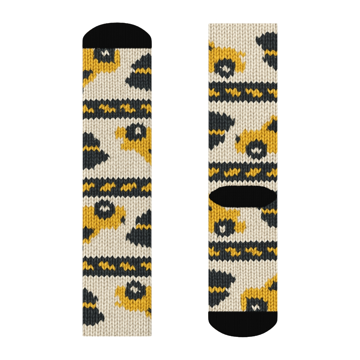Taxi Driver Knit Illusion Boulevard Bands soft everyday crew socks