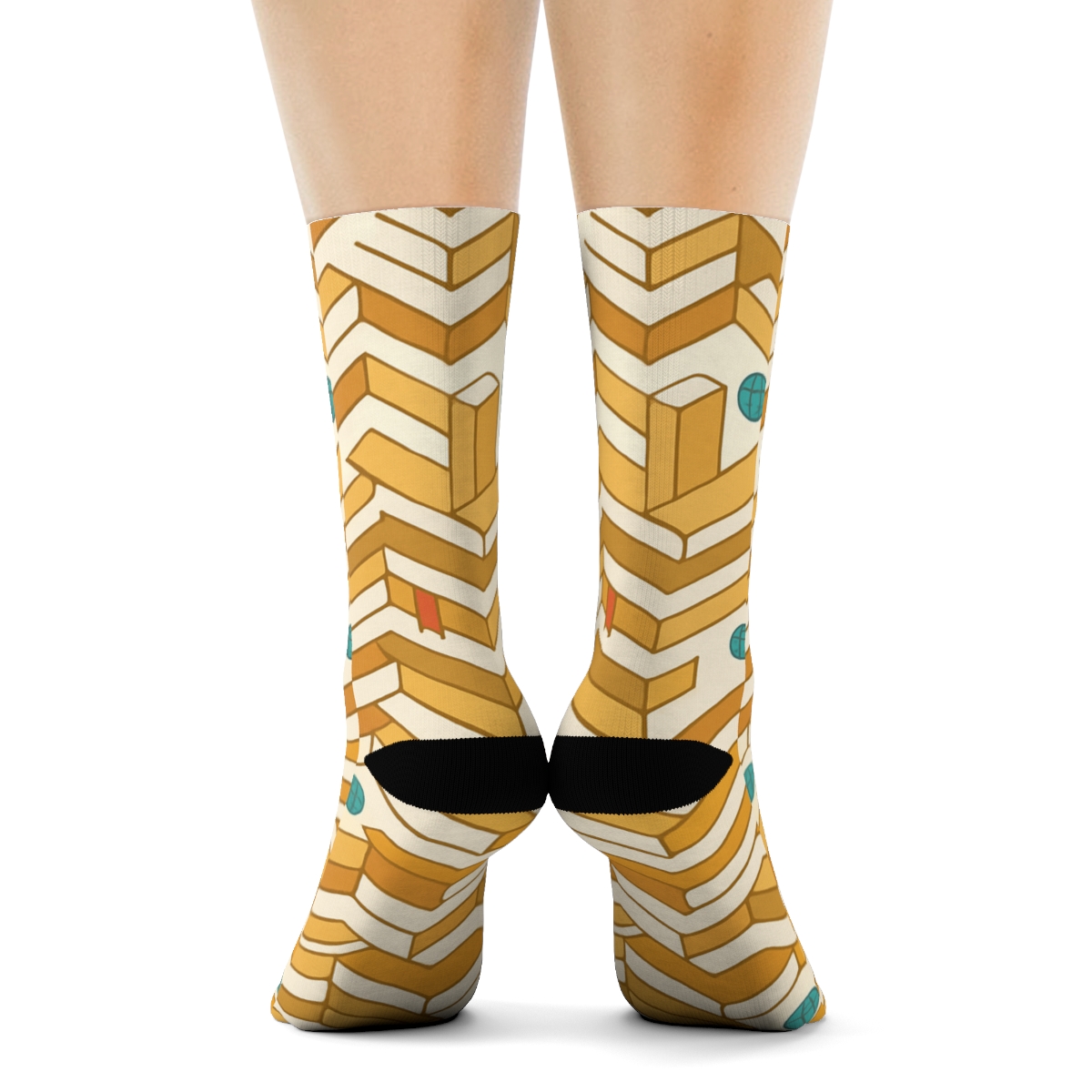 Teacher-Grade Notebook Chevron Lattice stylish athletic crew socks