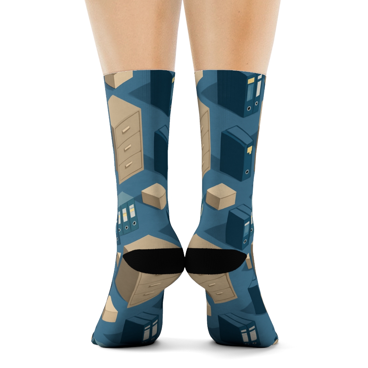 Tessellated Filing Cabinets Office Manager Edition personalized crew socks