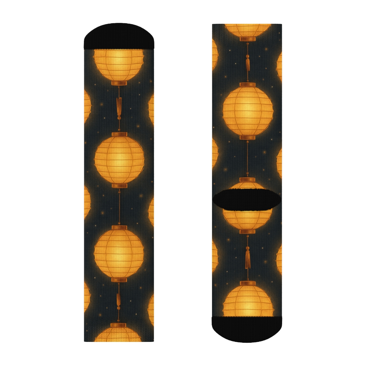 Tessellated Paperfold Lantern Lattice personalized crew socks