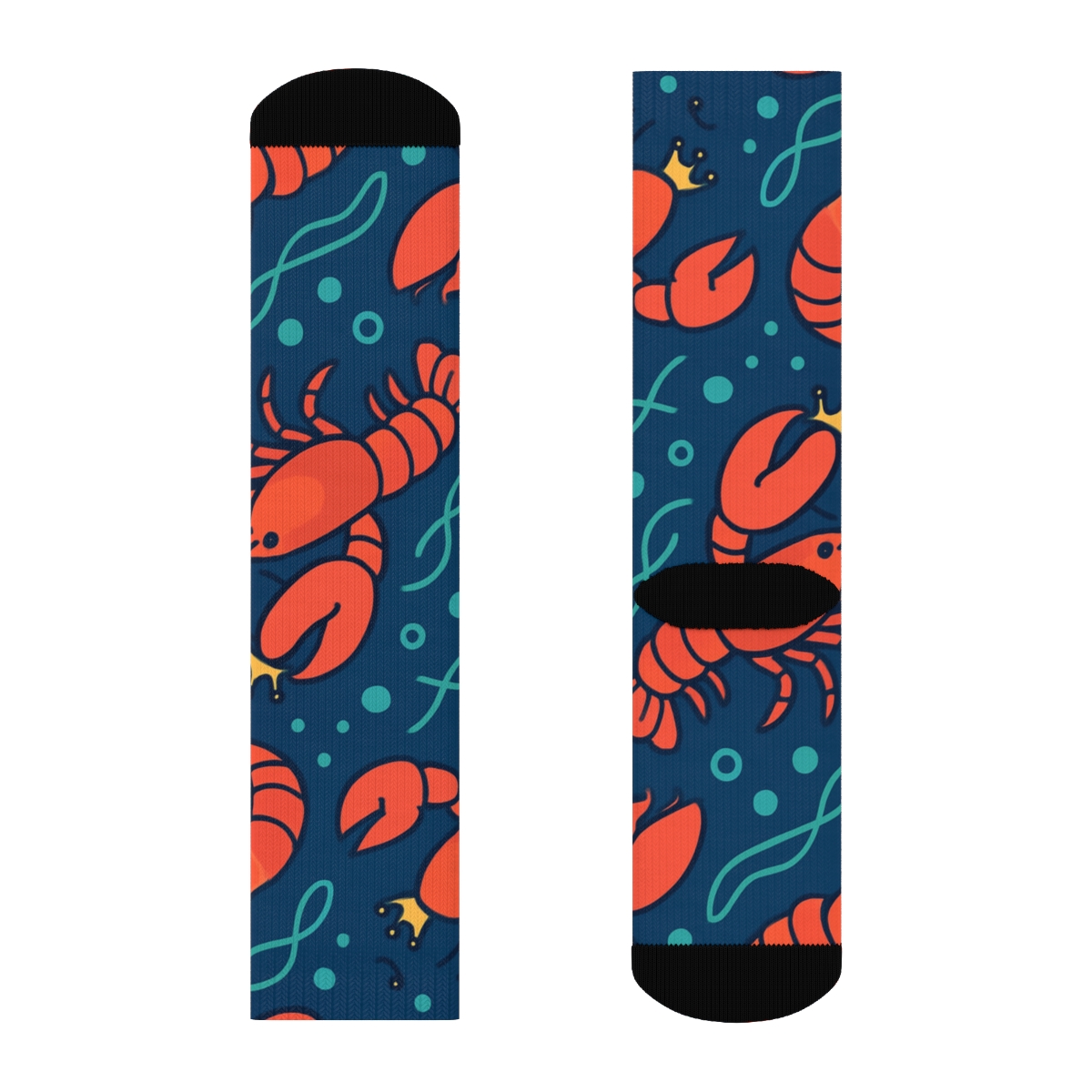 Tidal Crown Parade With Lobster Royals premium sports crew socks