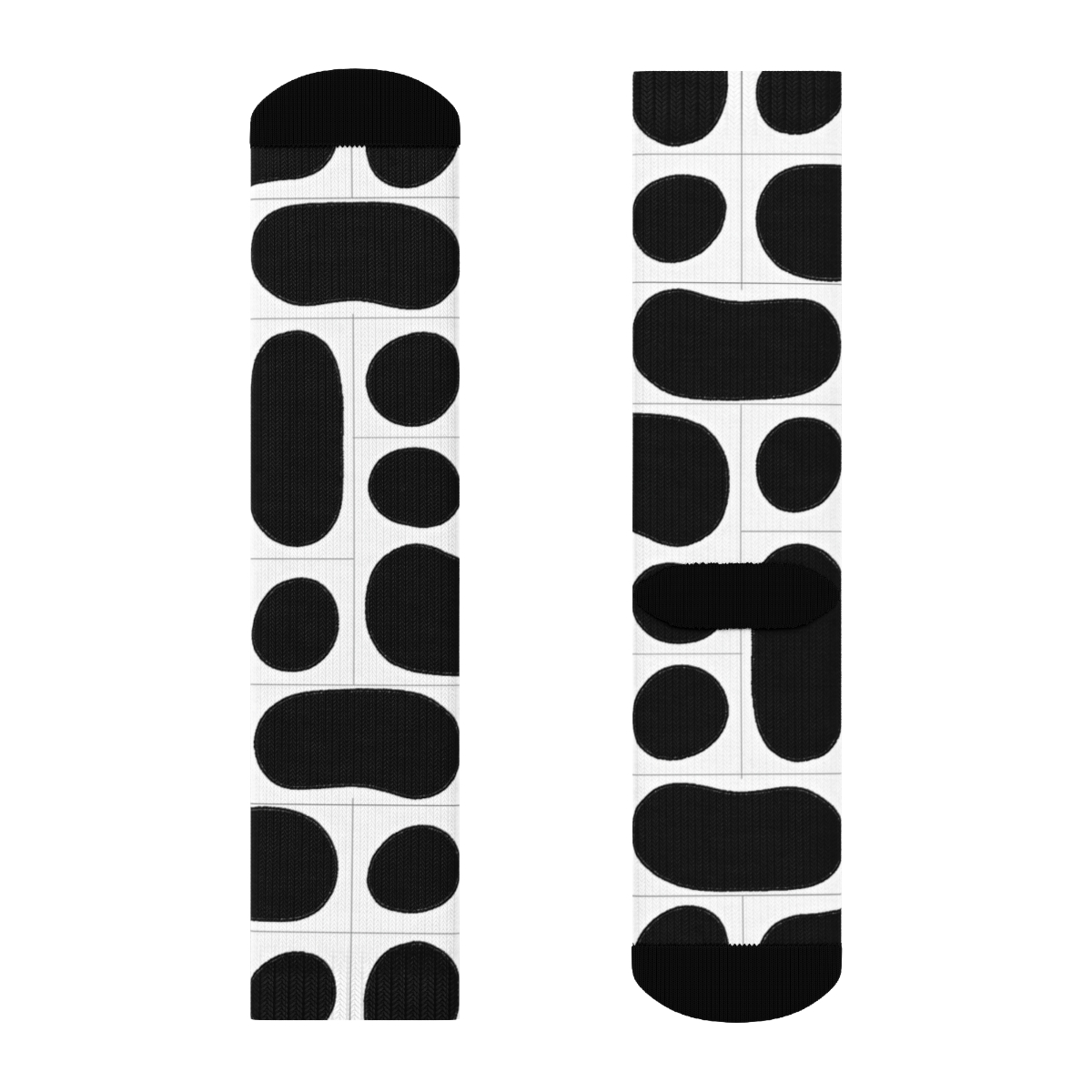 Tiled Classic Spot Grid personalized crew socks