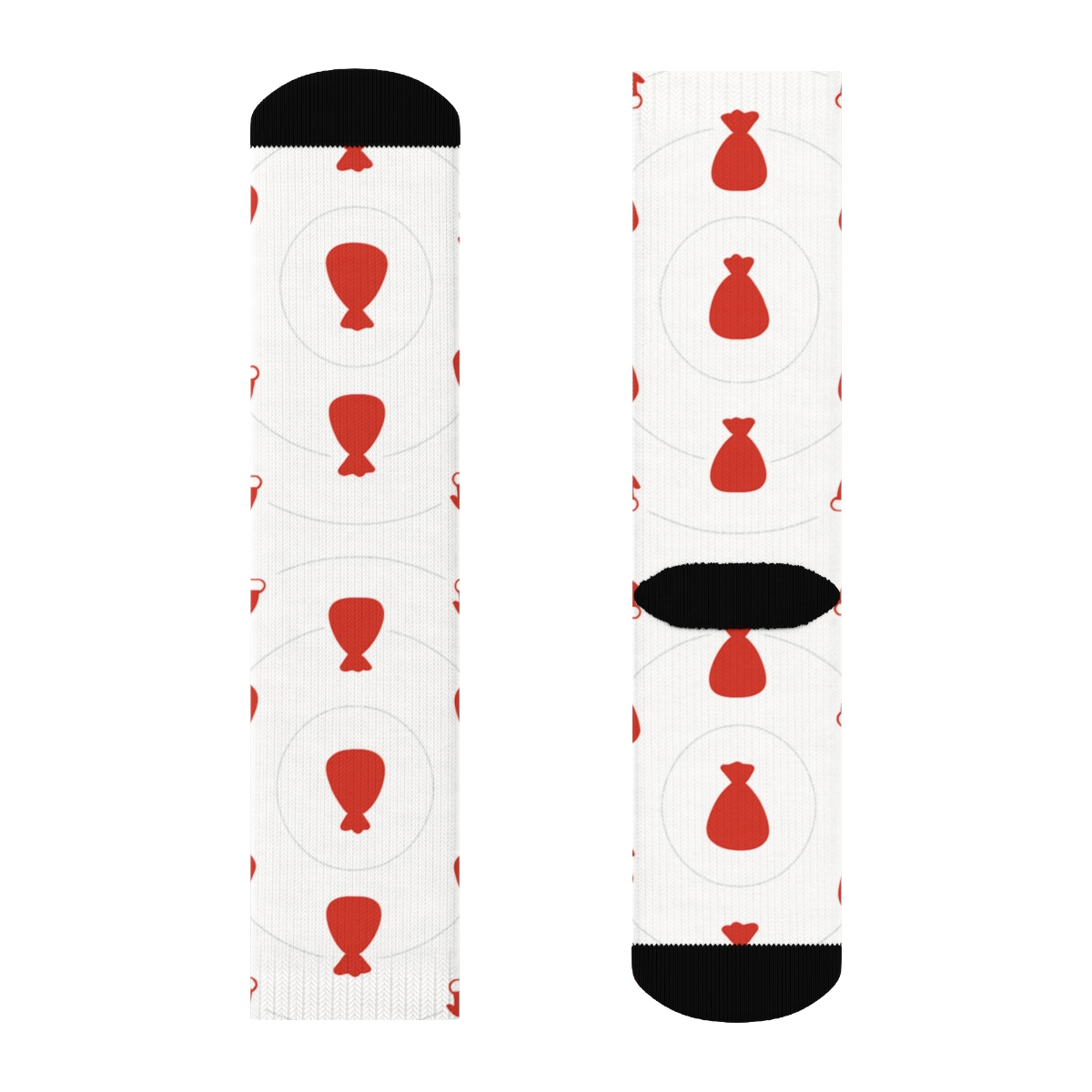 Toy Sack Orbits With Santa Focus comfortable cotton crew socks