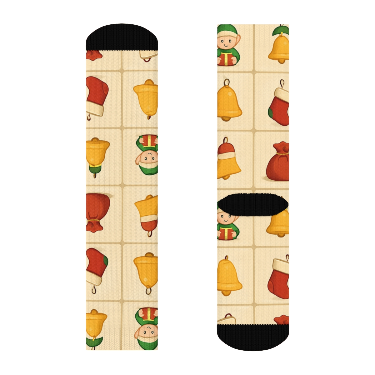 Toy Workshop Grid Blanket Santa Claus Edition personalized crew socks