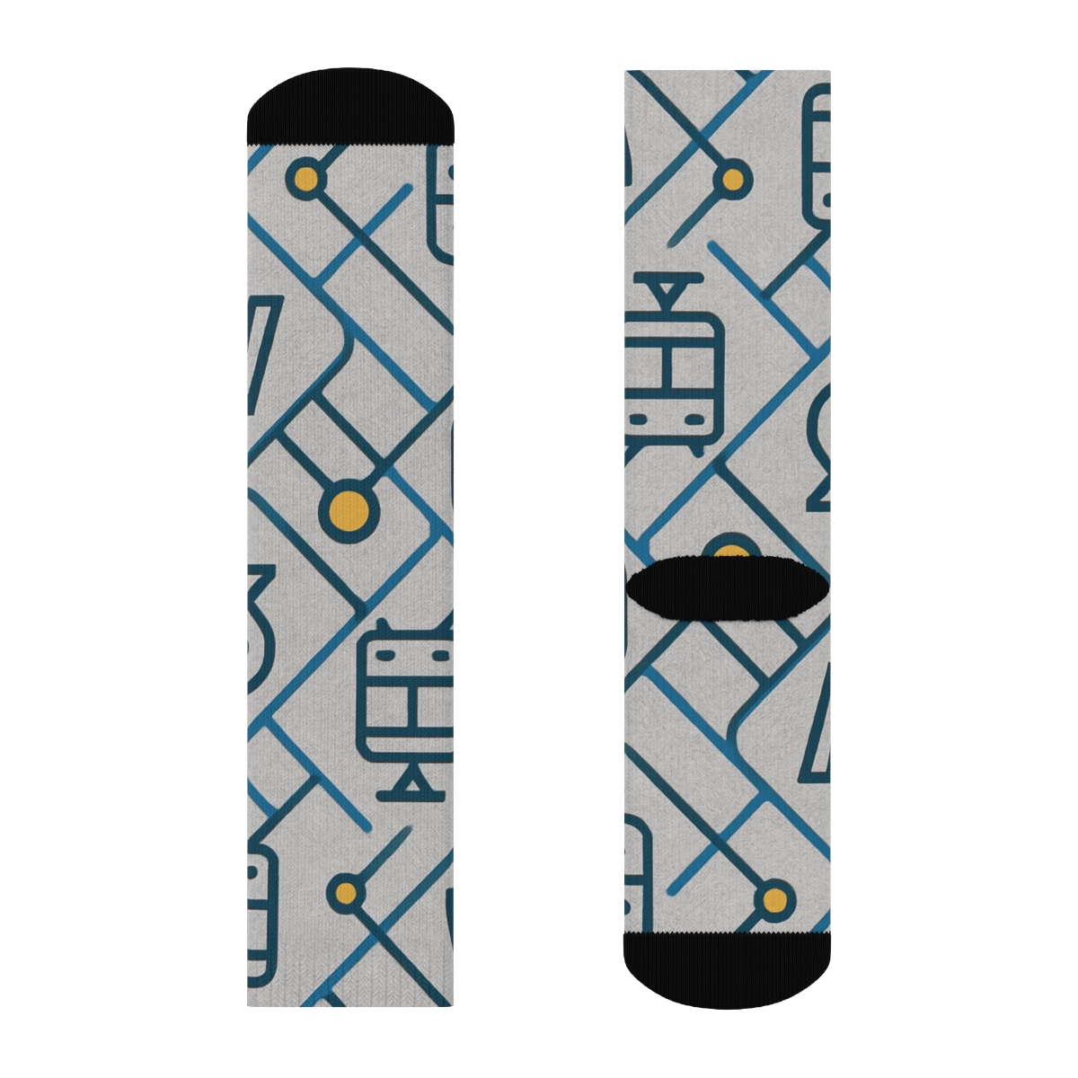 Transit Loop Tiles, Urban Planner Edition soft everyday crew socks