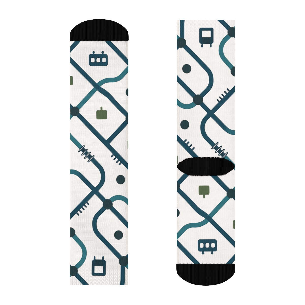 Transit Weave Pattern Urban Planner Edition soft everyday crew socks