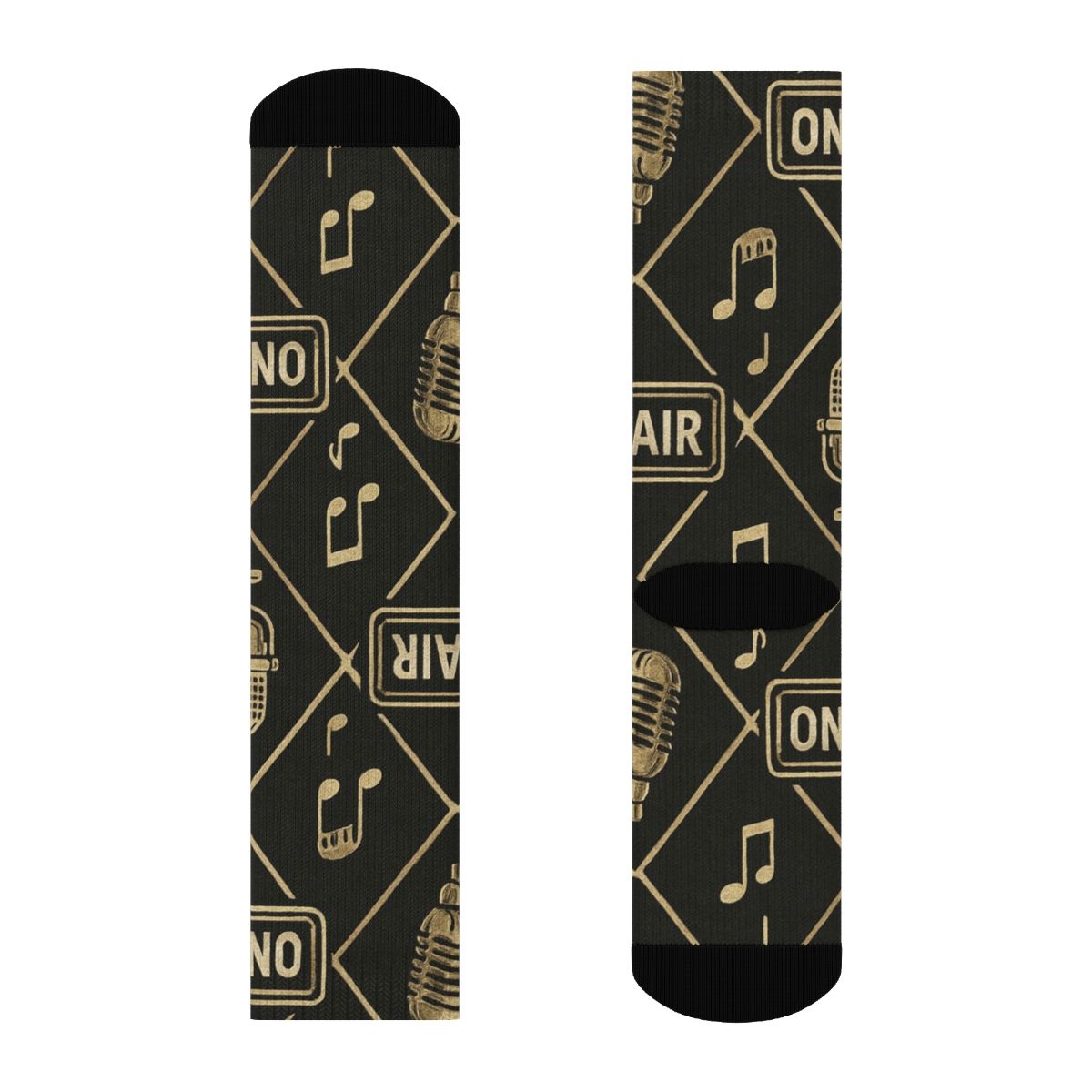 Vintage Studio Tiles For The Radio Host premium sports crew socks