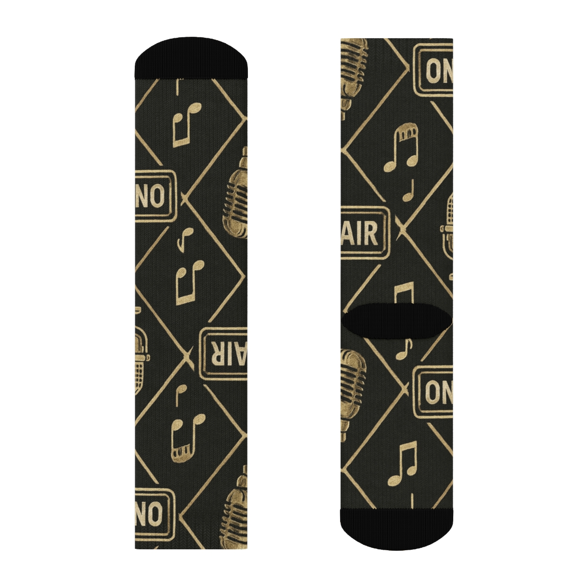 Vintage Studio Tiles For The Radio Host premium sports crew socks