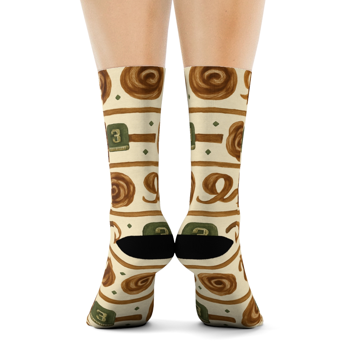 Wood Shaving Rosette Bands For Carpenter stylish athletic crew socks