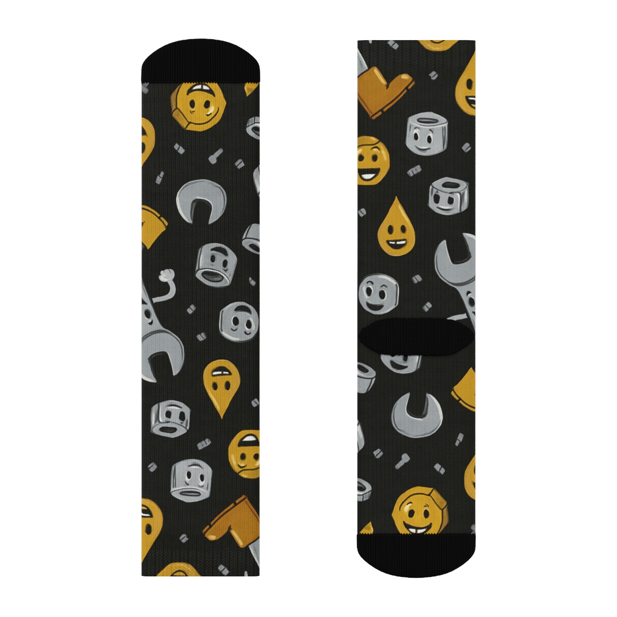 Wrench Parade For Mechanic Prints stylish athletic crew socks