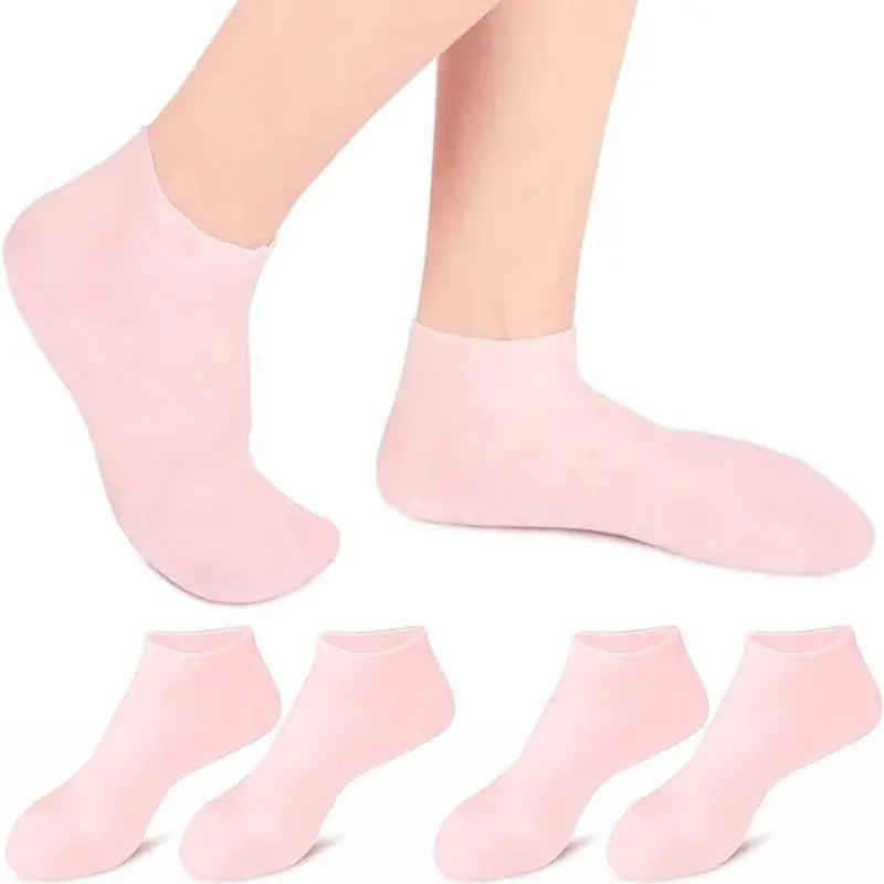 Slip Resistant Silicone Gel Socks – Deep Hydration for Dry Feet