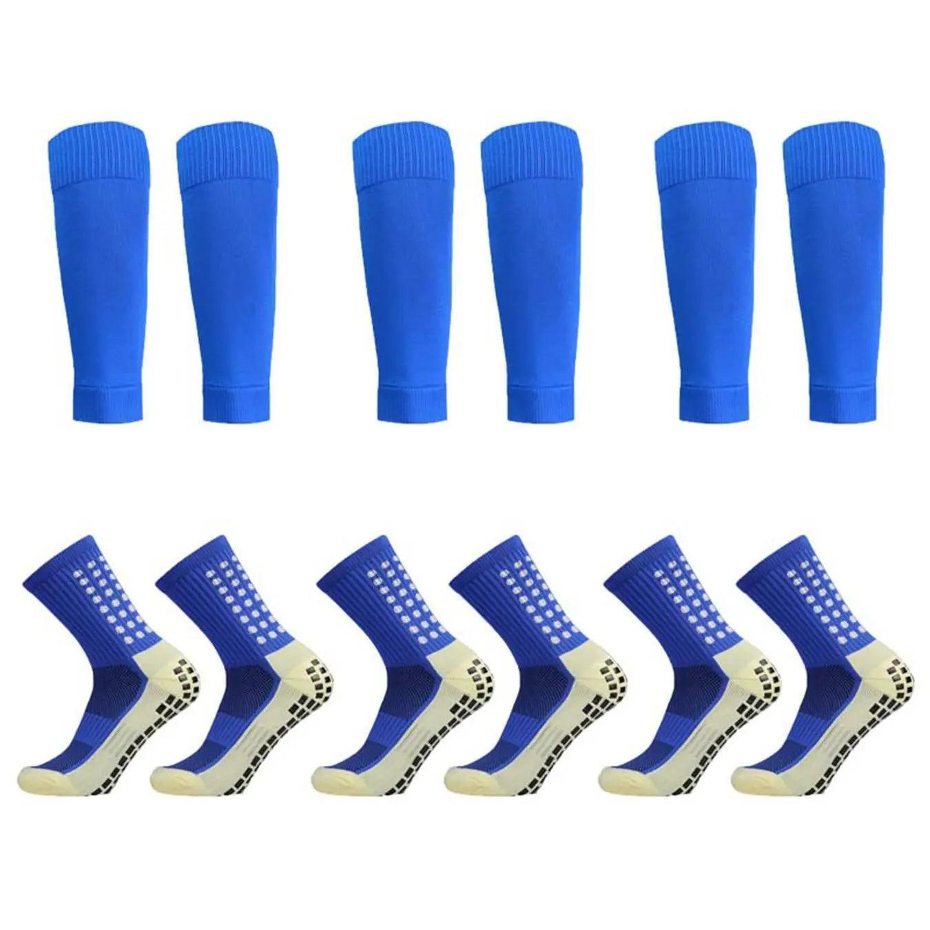3-Pack Athletic Grip Socks - Non-Slip Performance and Comfort
