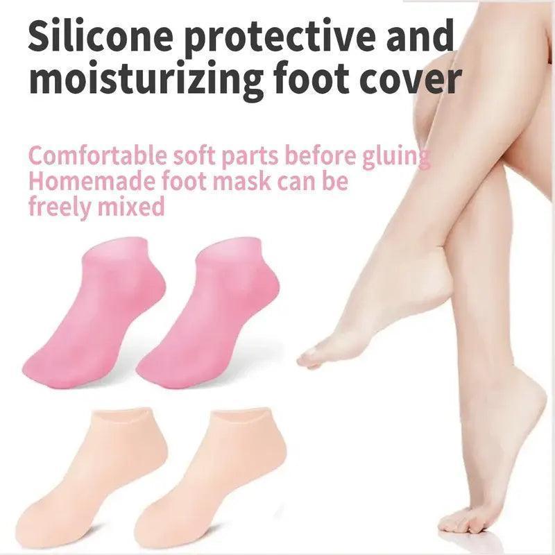 Slip Resistant Silicone Gel Socks – Deep Hydration for Dry Feet