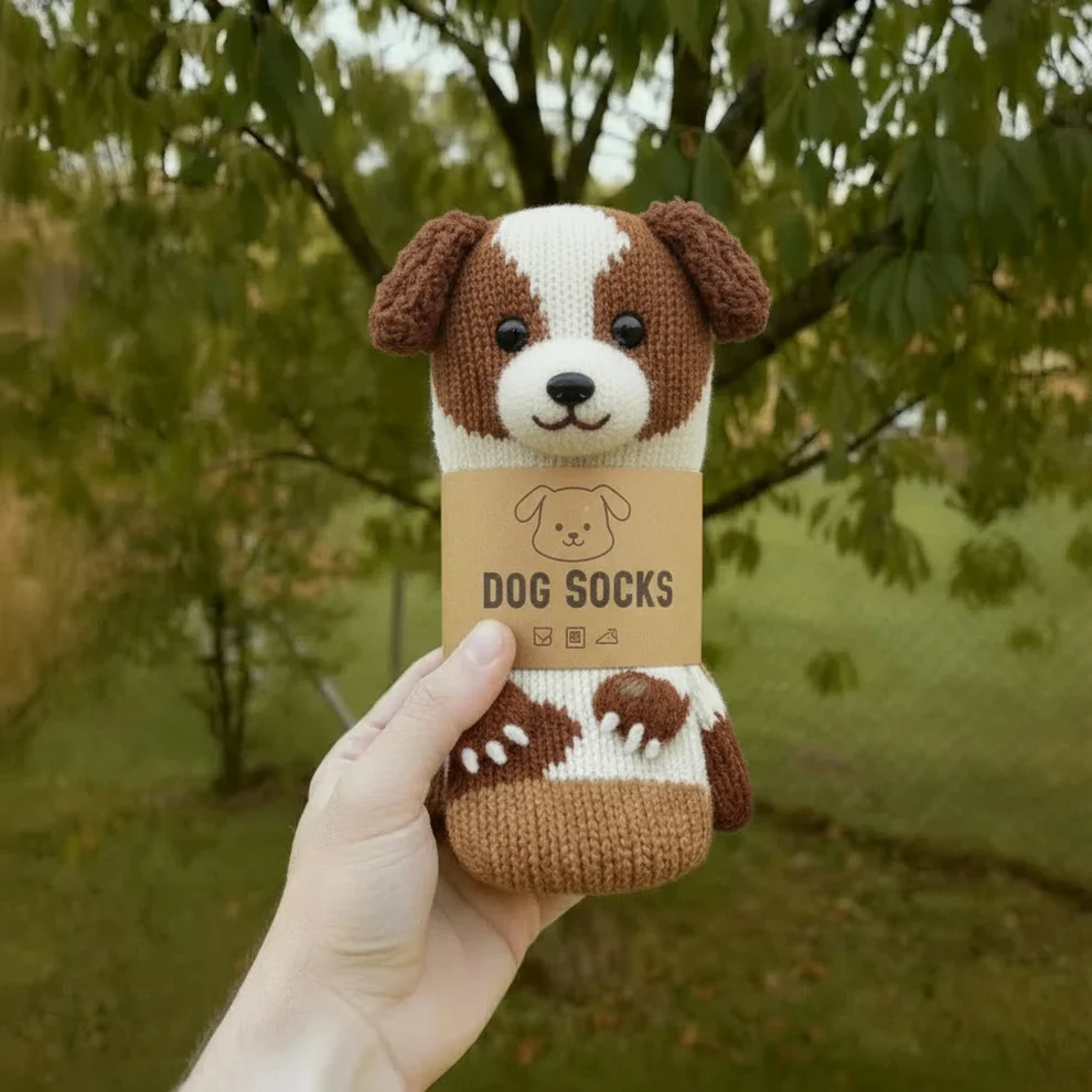 Knitted Animal Character Socks With Fun Cozy Designs