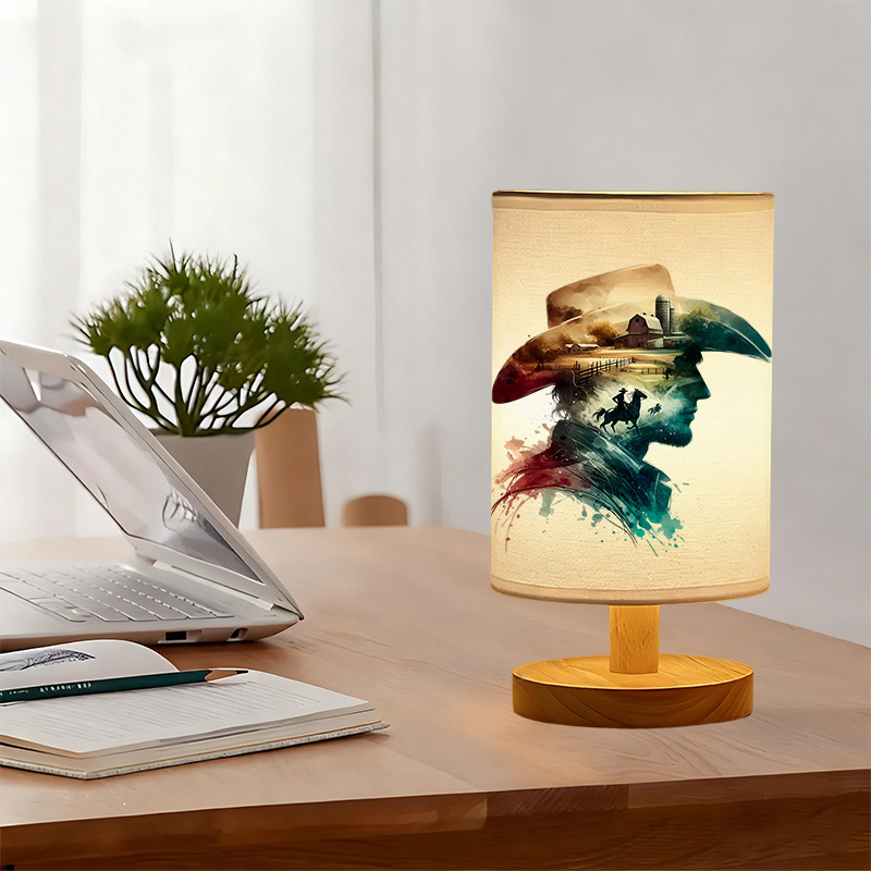 Modern USB Powered Linen Lamp | Unique Design Exquisite Patterns