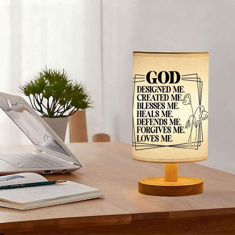 A Modern USB Powered Linen Lamp