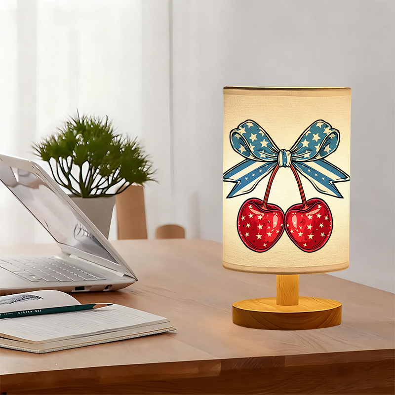 Modern USB powered Linen Table Lamp Perfect for Creating Atmosphere