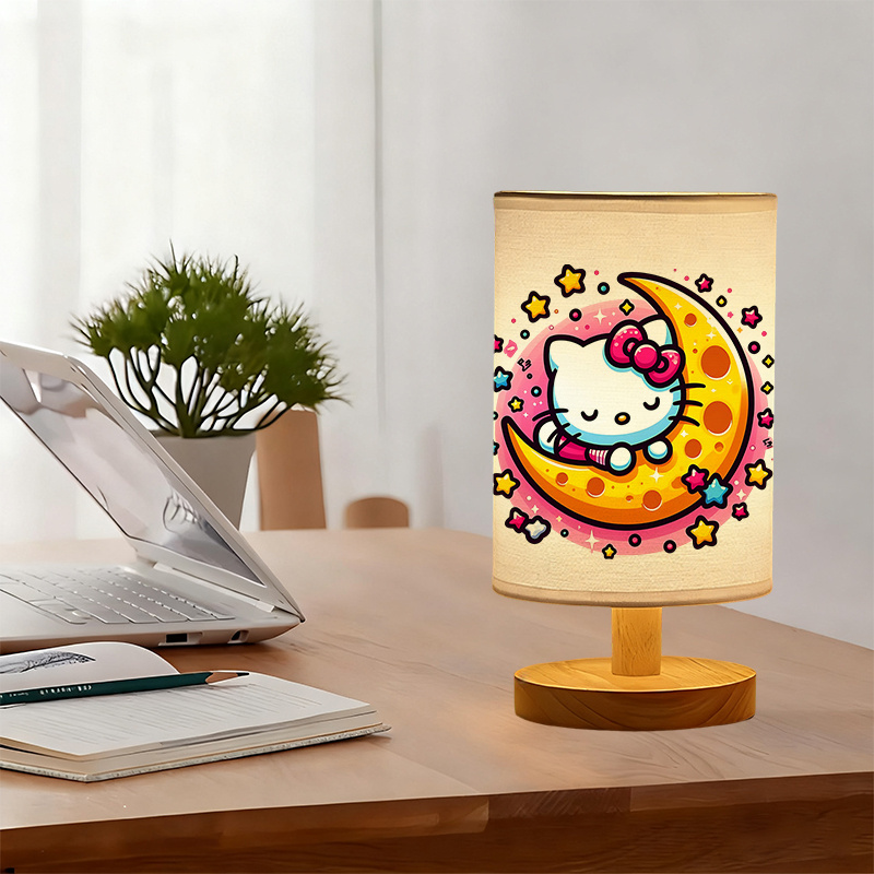  linen lamp with a creative design, featuring Sanrio patterns