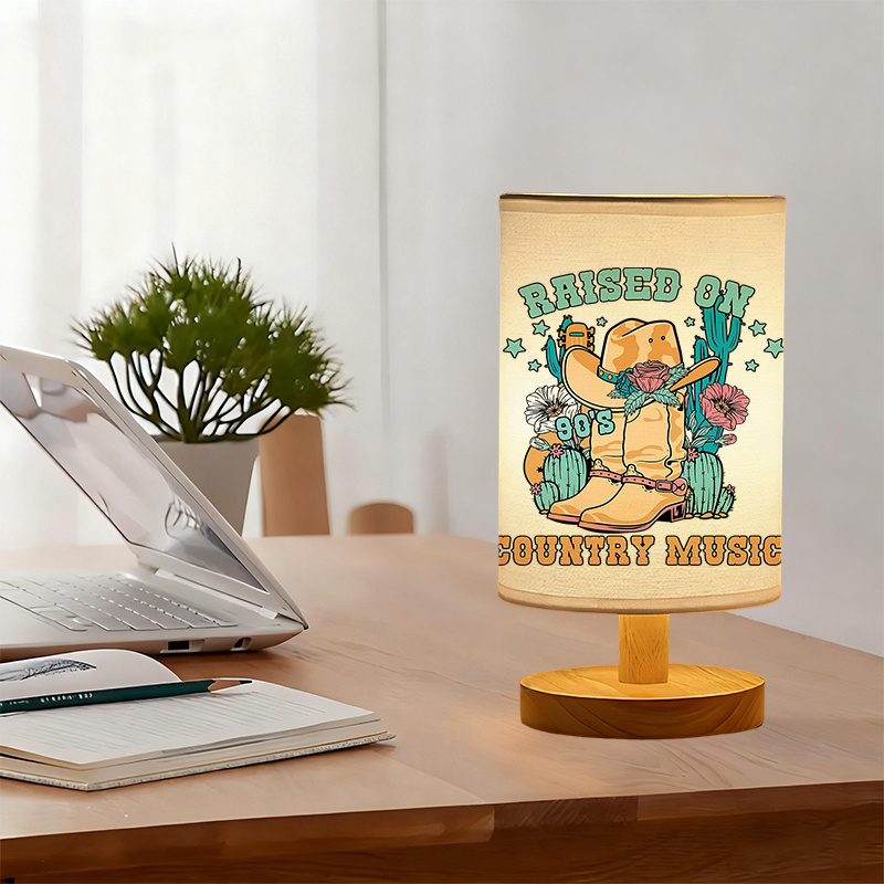 Modern US Powered Table Lamp with Bulb and USB Plug in Bedside