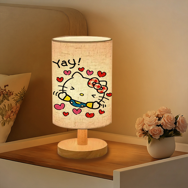 A modern Sanrio USB-powered linen lamp with a creative design