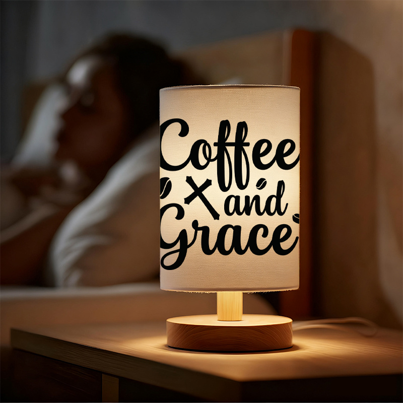 A Modern USB powered Linen Lamp with a Unique Design and Exquisite Patterns