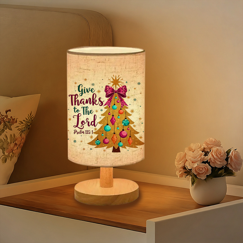 A Modern USB-powered Linen Lamp with a Unique Design and Exquisite Patterns