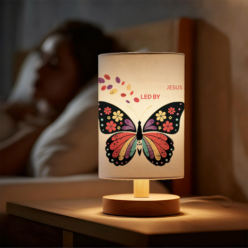 Modern USB-Powered Table Lamp with Bulb