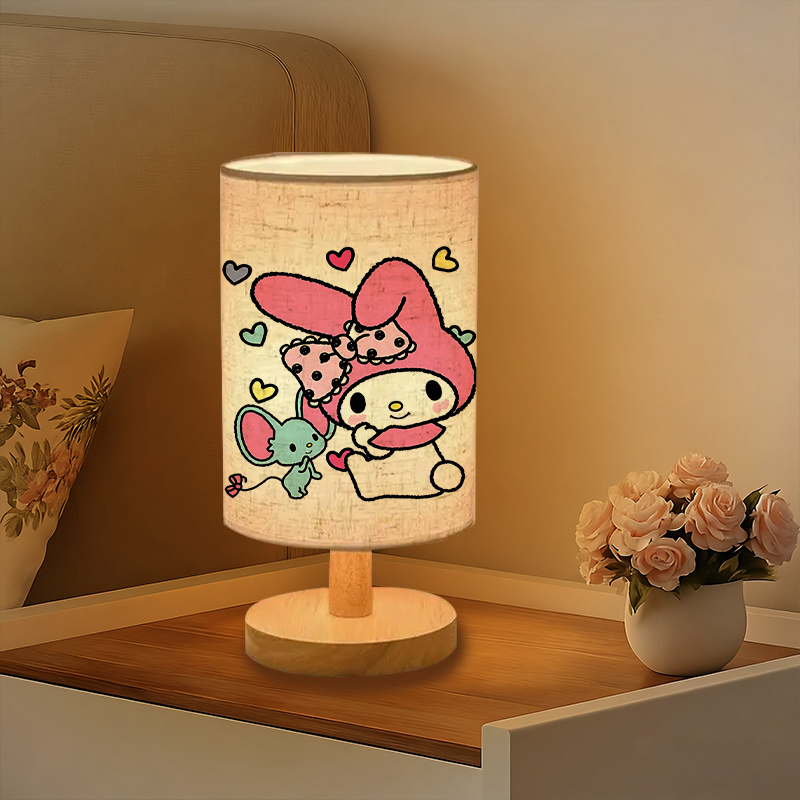A modern Sanrio USB-powered linen lamp with a creative design