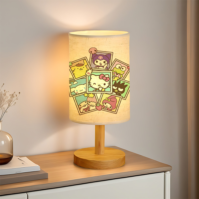 A modern Sanrio USB-powered linen lamp with a creative design