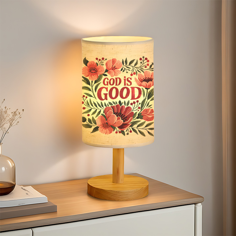 A Modern USB-powered Linen Lamp with a Unique Design and Exquisite Patterns