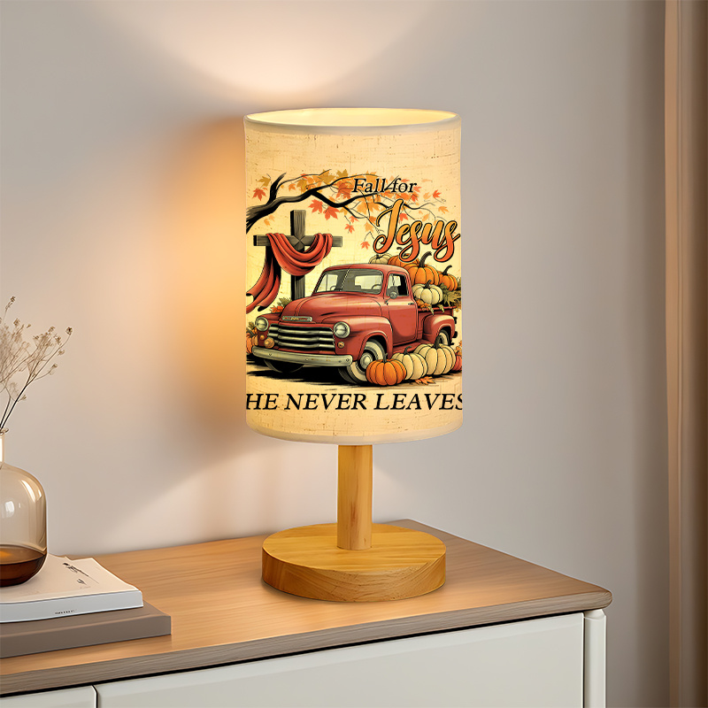 A Modern USB powered Linen Lamp with a Unique Design and Exquisite Patterns