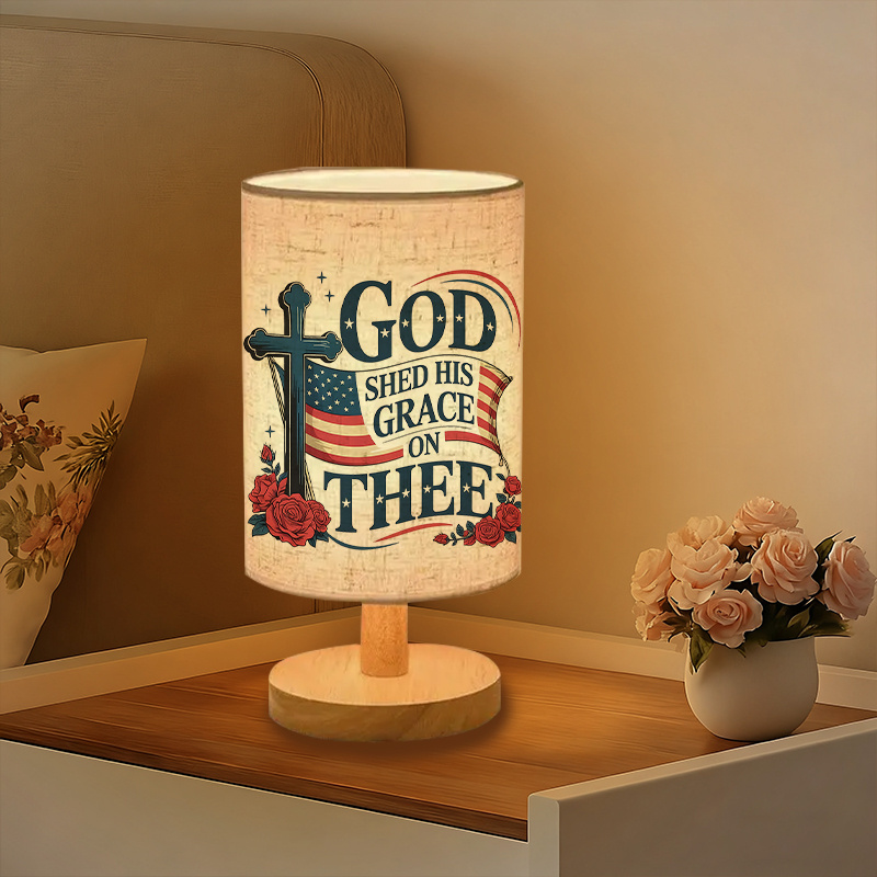 USB-powered Create Ambiance Linen Lamp